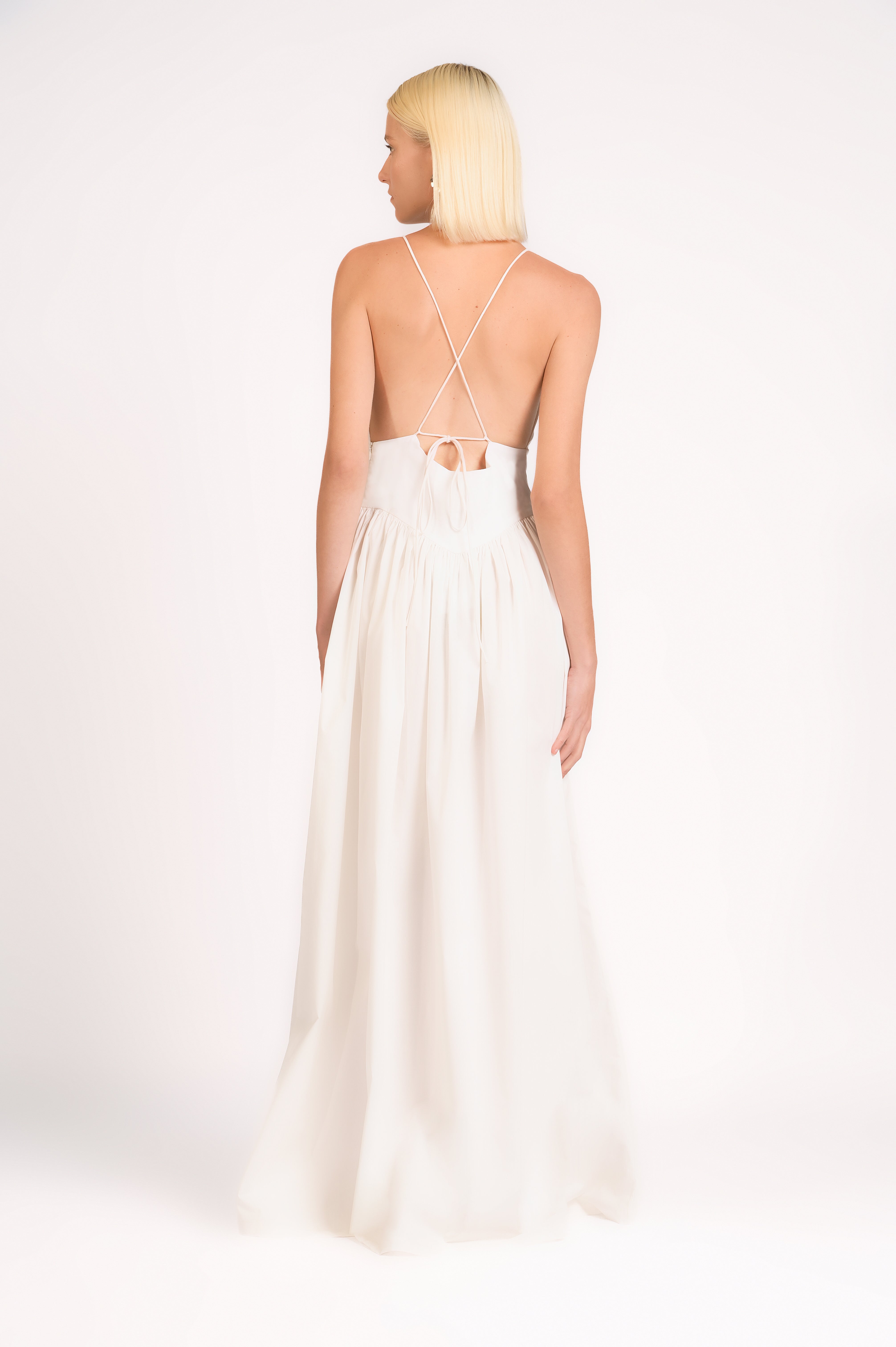 Opulence Deep V-Neck Maxi Dress