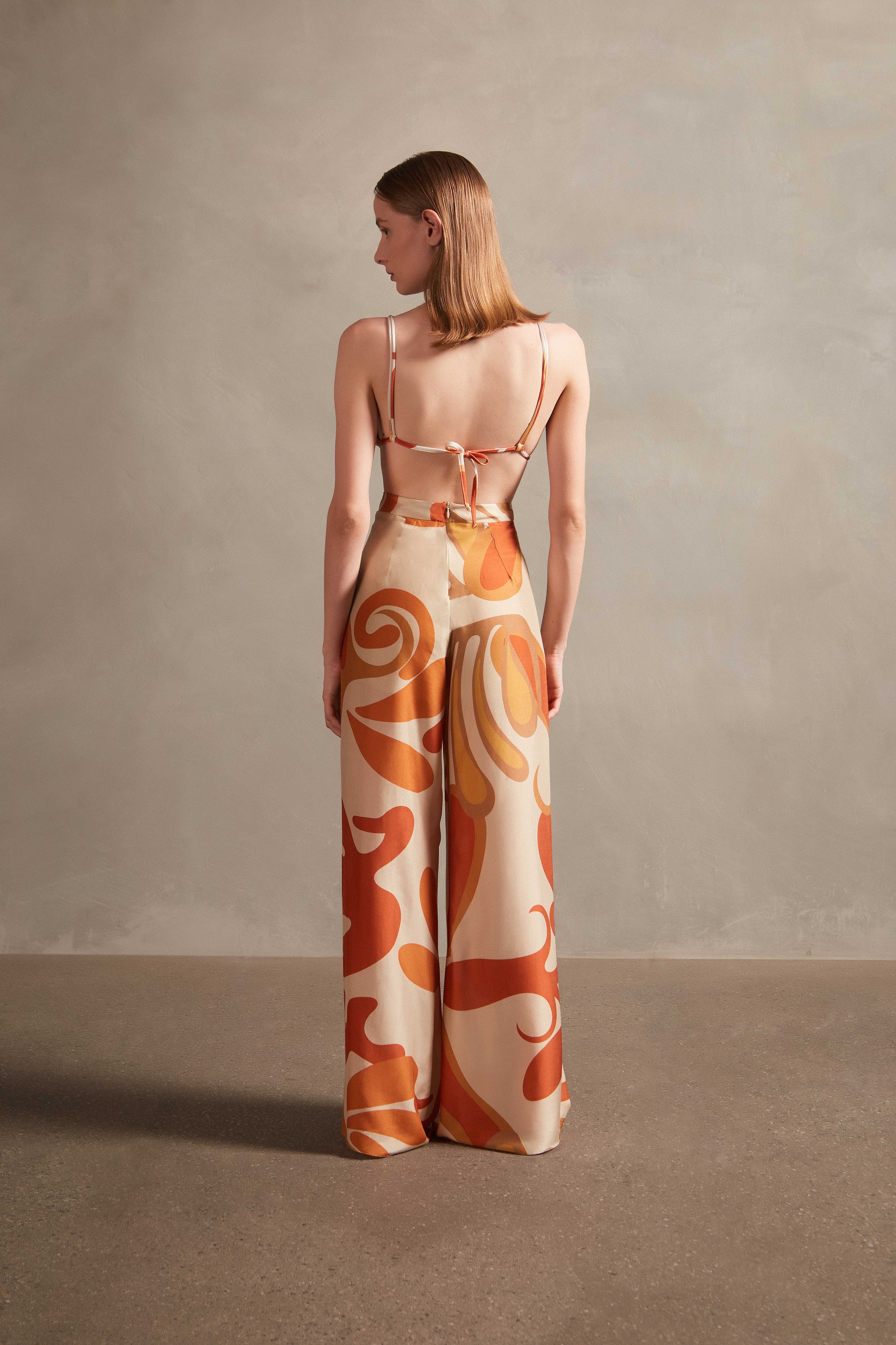 Algae Wide-Leg Pants Back