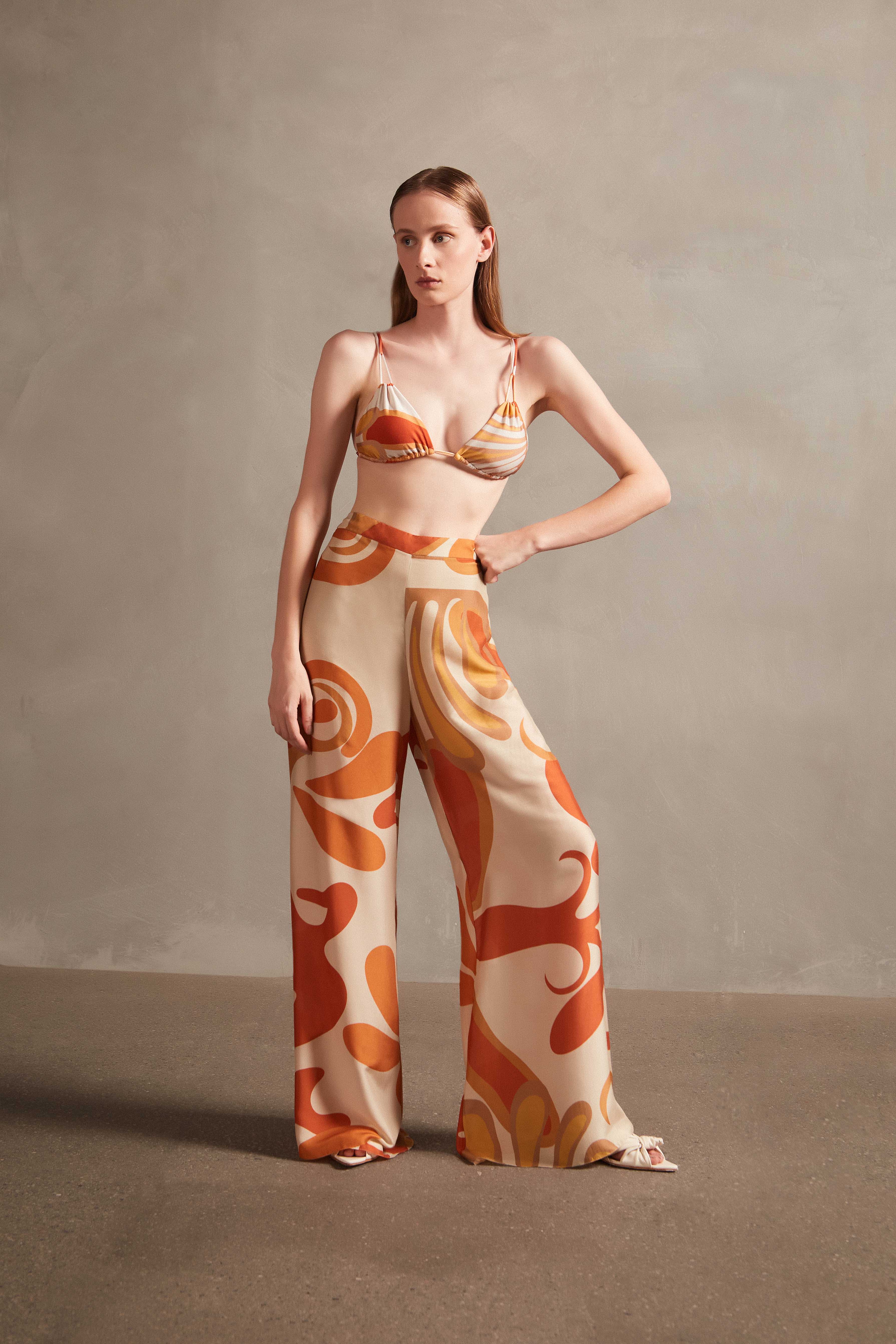 Algae Wide-Leg Pants Front