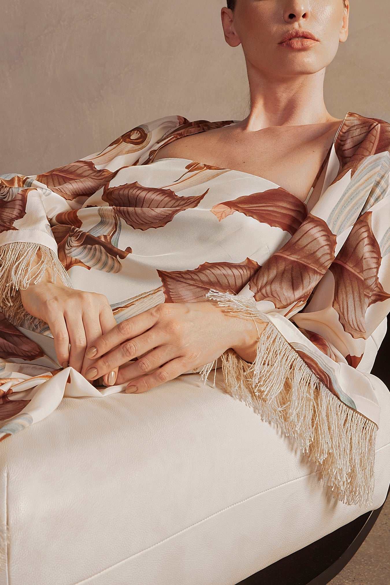 Arisaema Straw Midi Dress Close Up