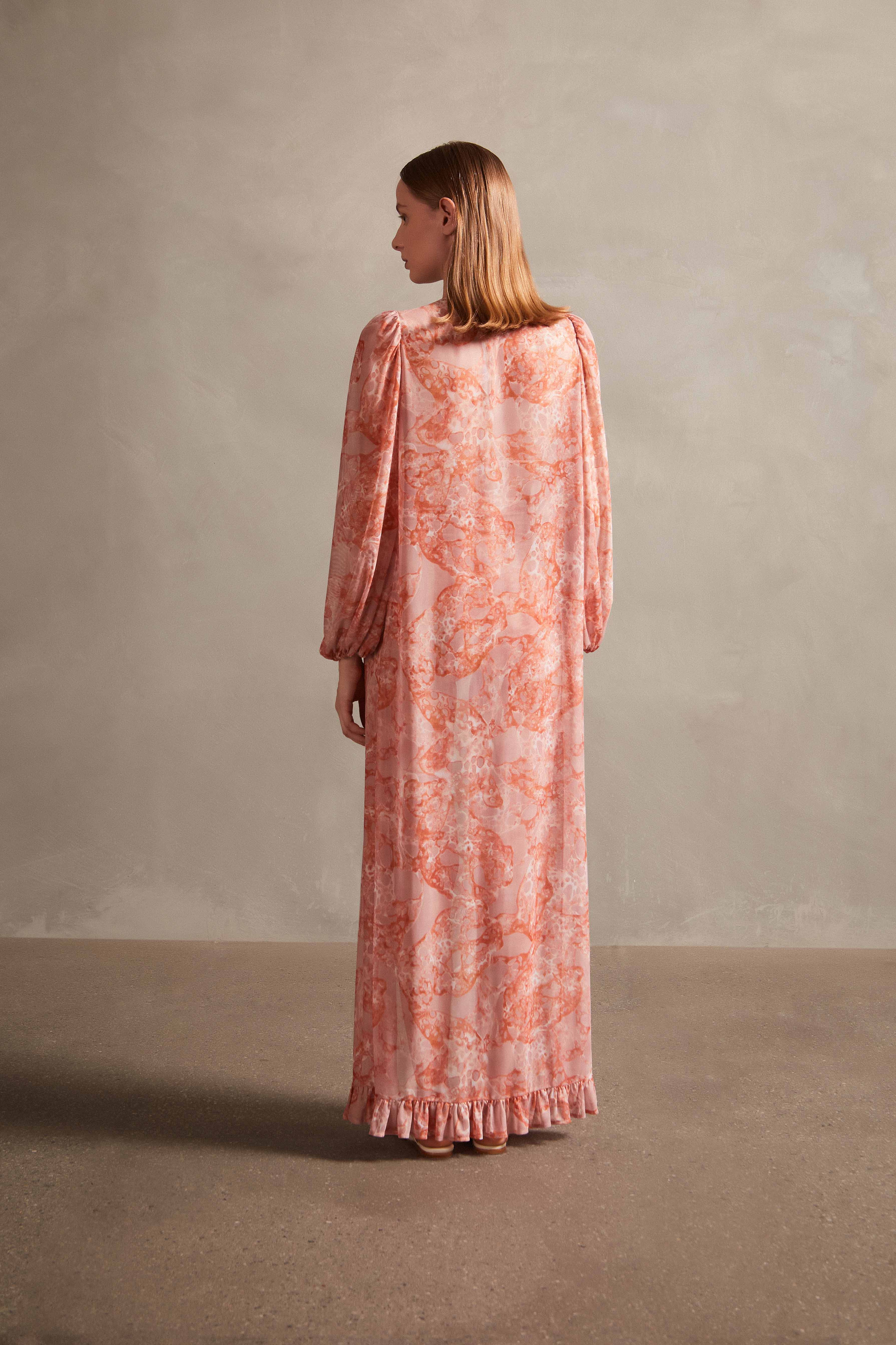 Bulles De Mer Long Robe Back