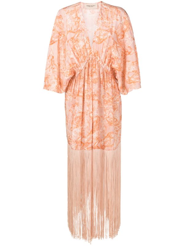 Bulles De Mer Long Robe With Fringes Product