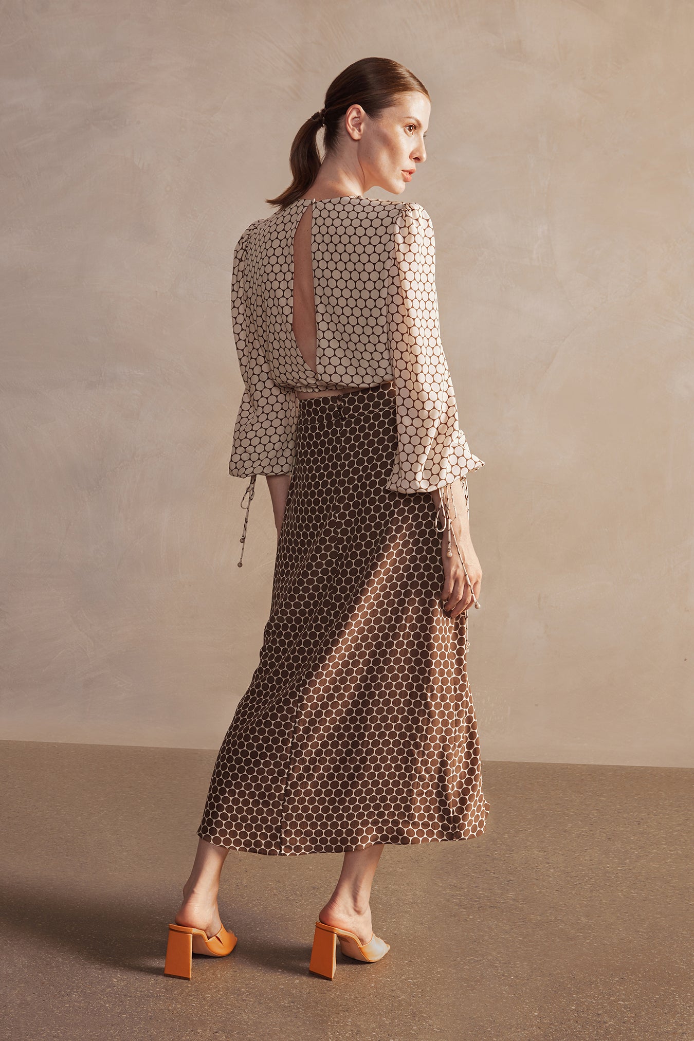 New Pois Fringe Midi Skirt