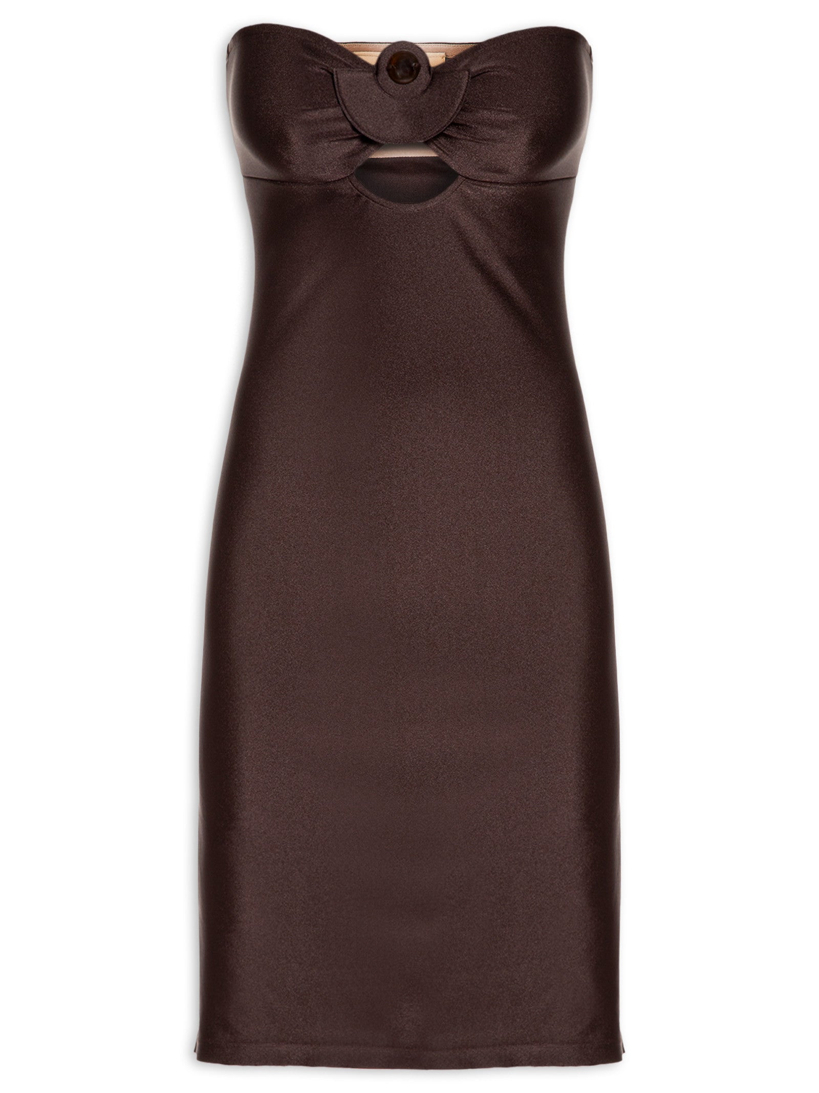 Demi Pois Coffee Midi Dress Product