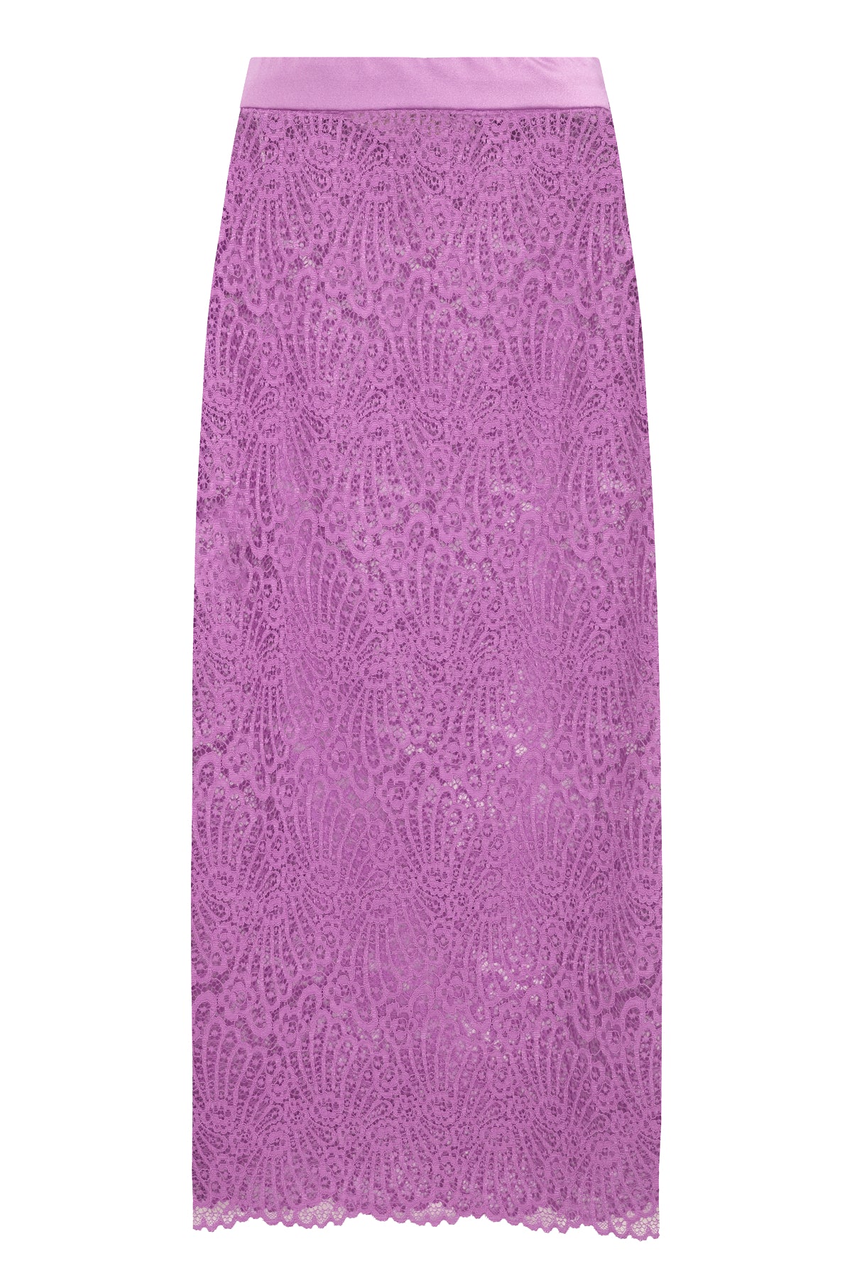 Guipure Lilac Lace Midi Skirt Product