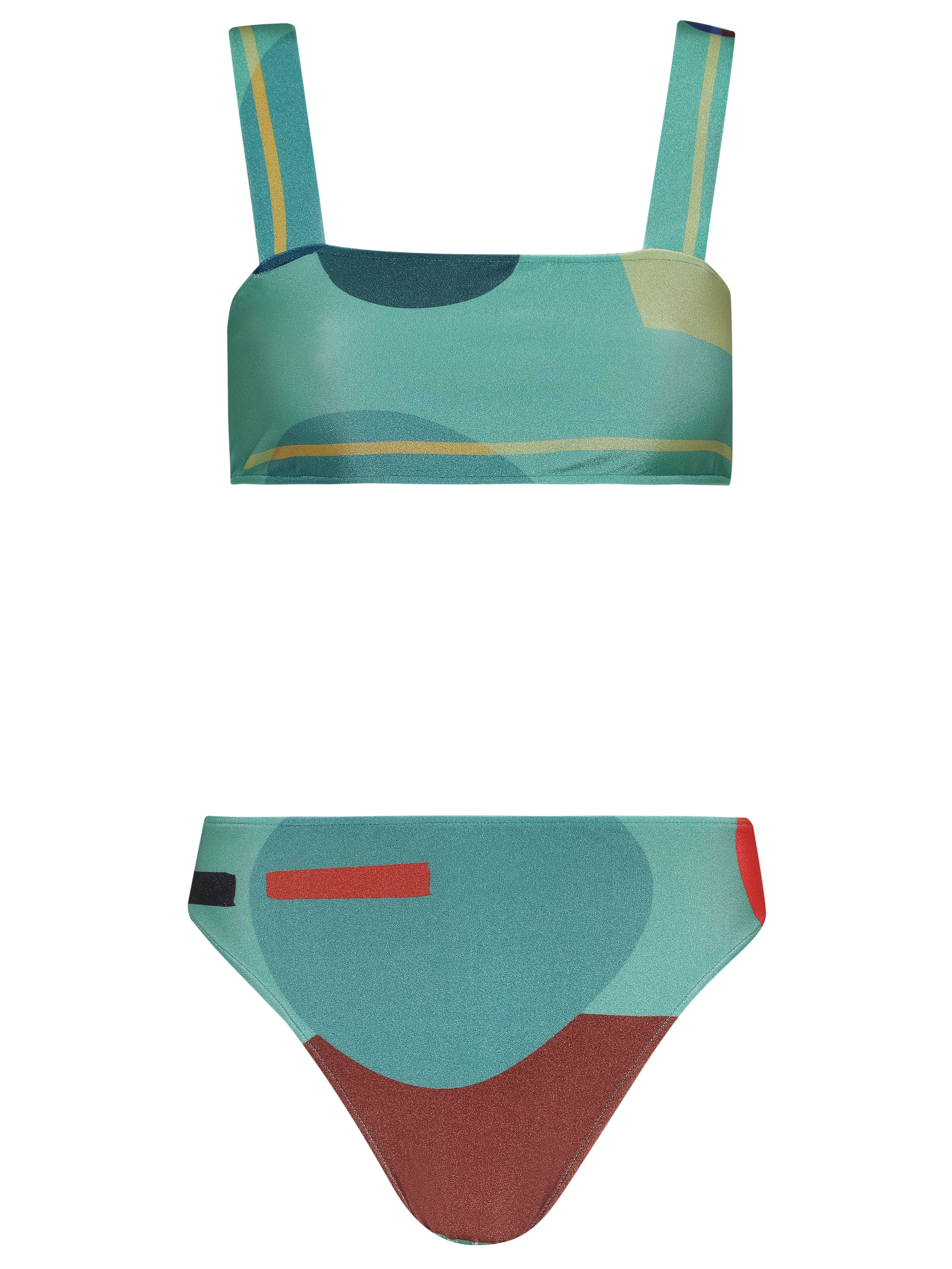Modernism Sugarcane Green Straps High-Waisted Bikini Product