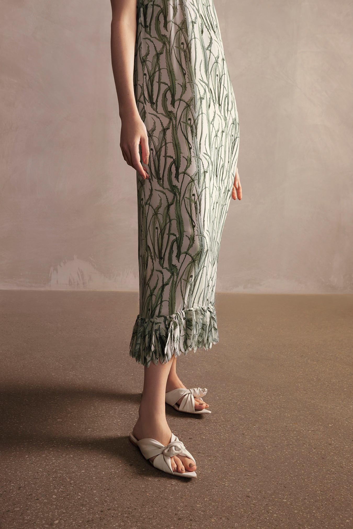 Samambaia Fringes Midi Dress Detail