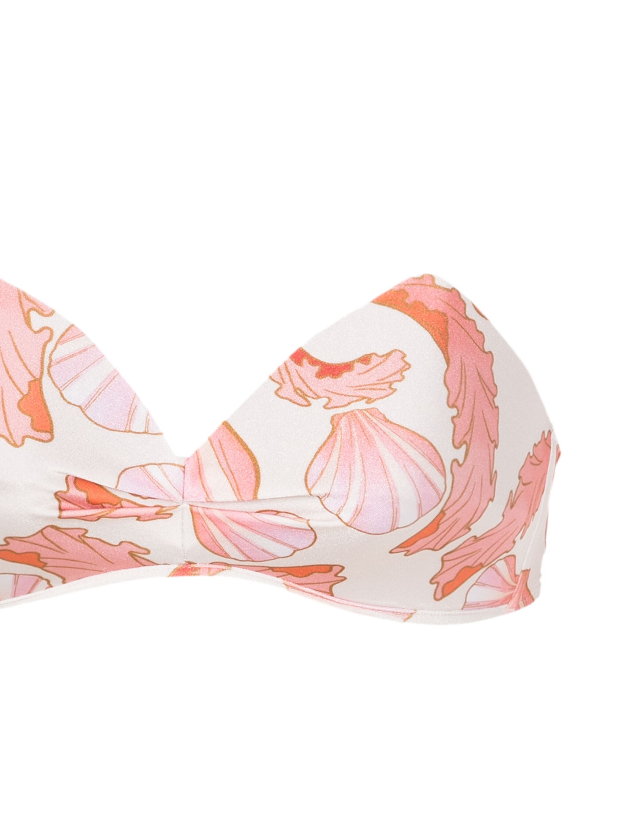 Seashell Off White High-Waisted Bikini Product Top Detail