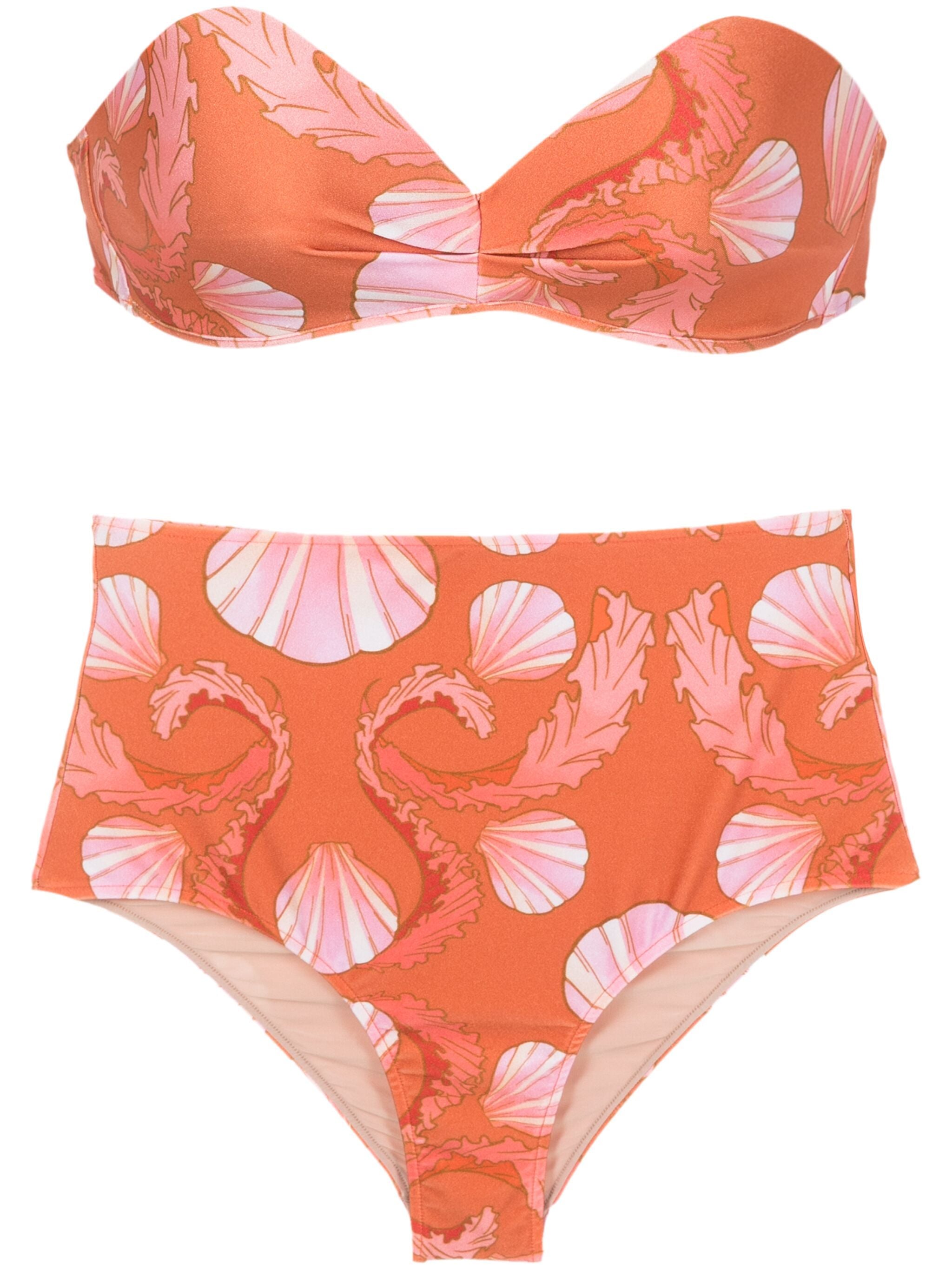 Seashell Paprika High-Waisted Bikini Product