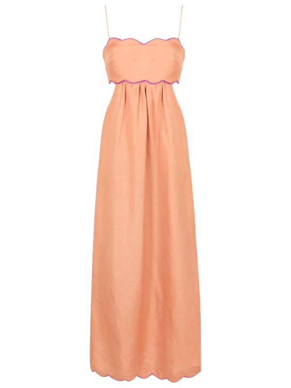 Seashell Solid Cut-Out Long Dress Product