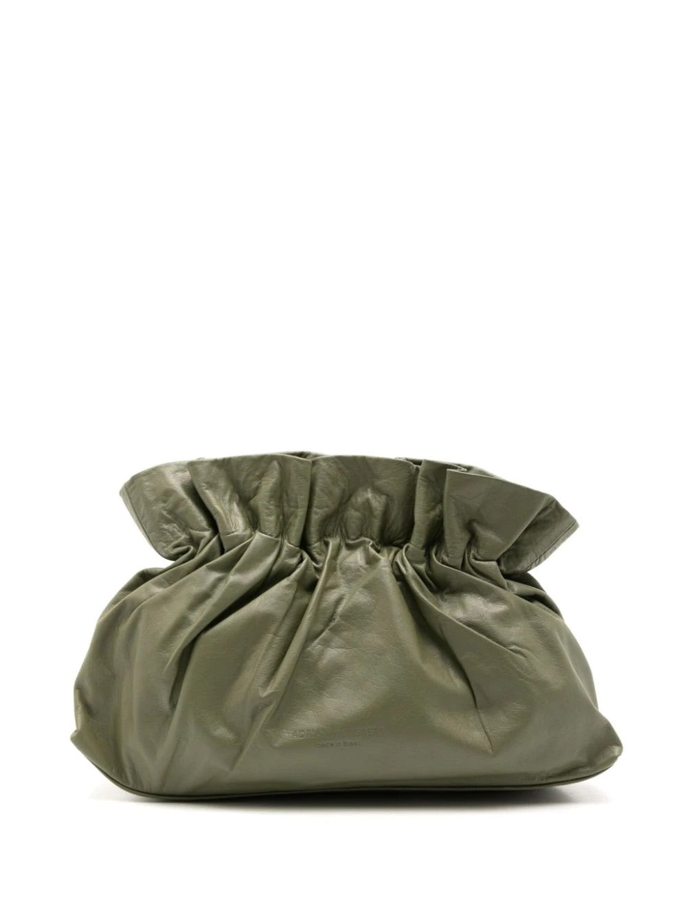 Shell Clutch Bag Dark Green 4