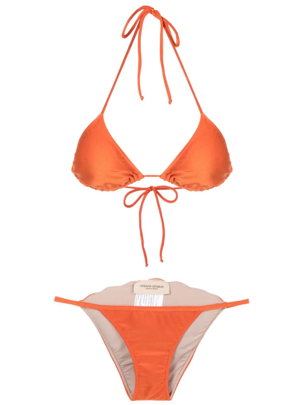 Solid Seashell Paprica Triangle Bikini Product