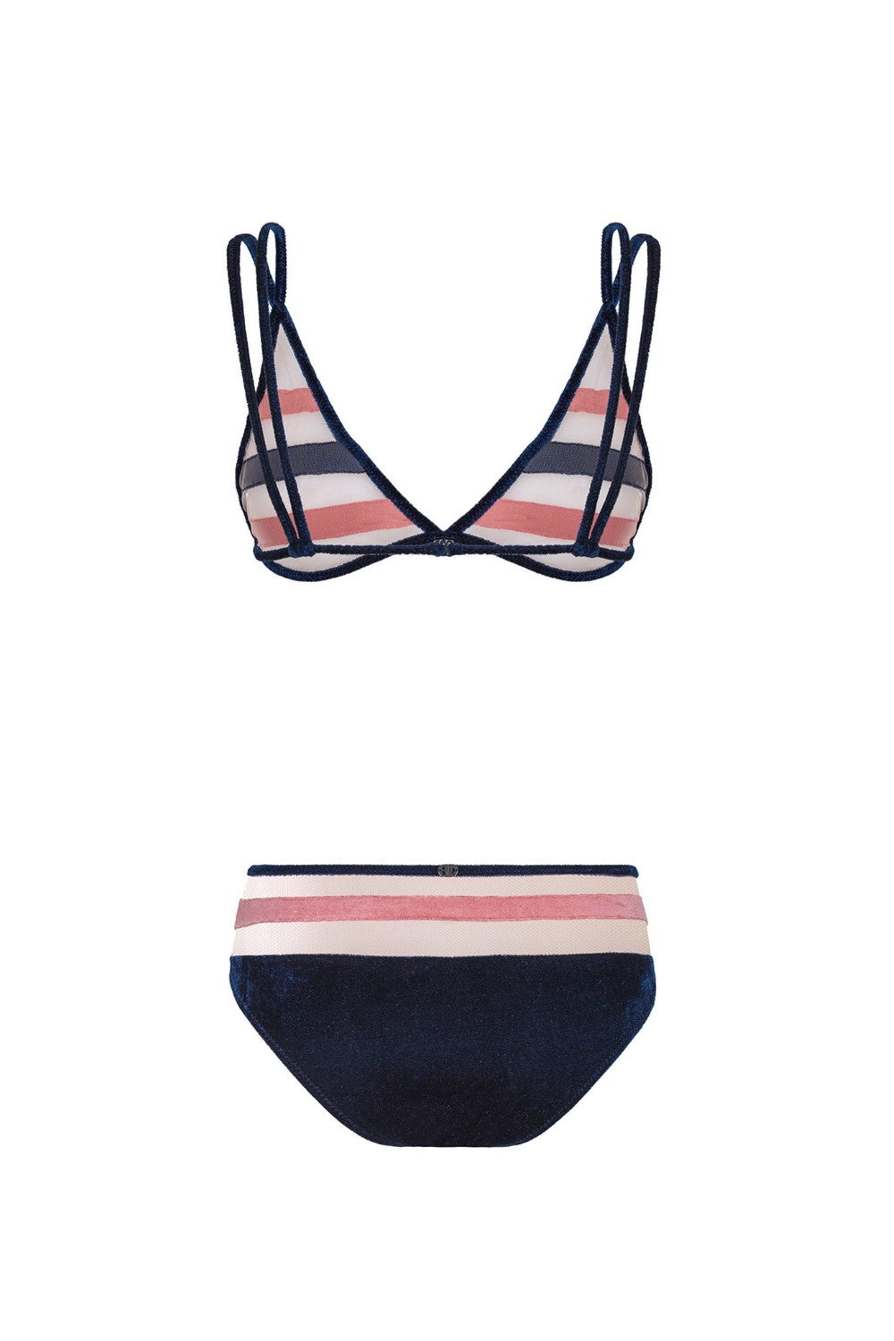 Striped Velvet Bikini