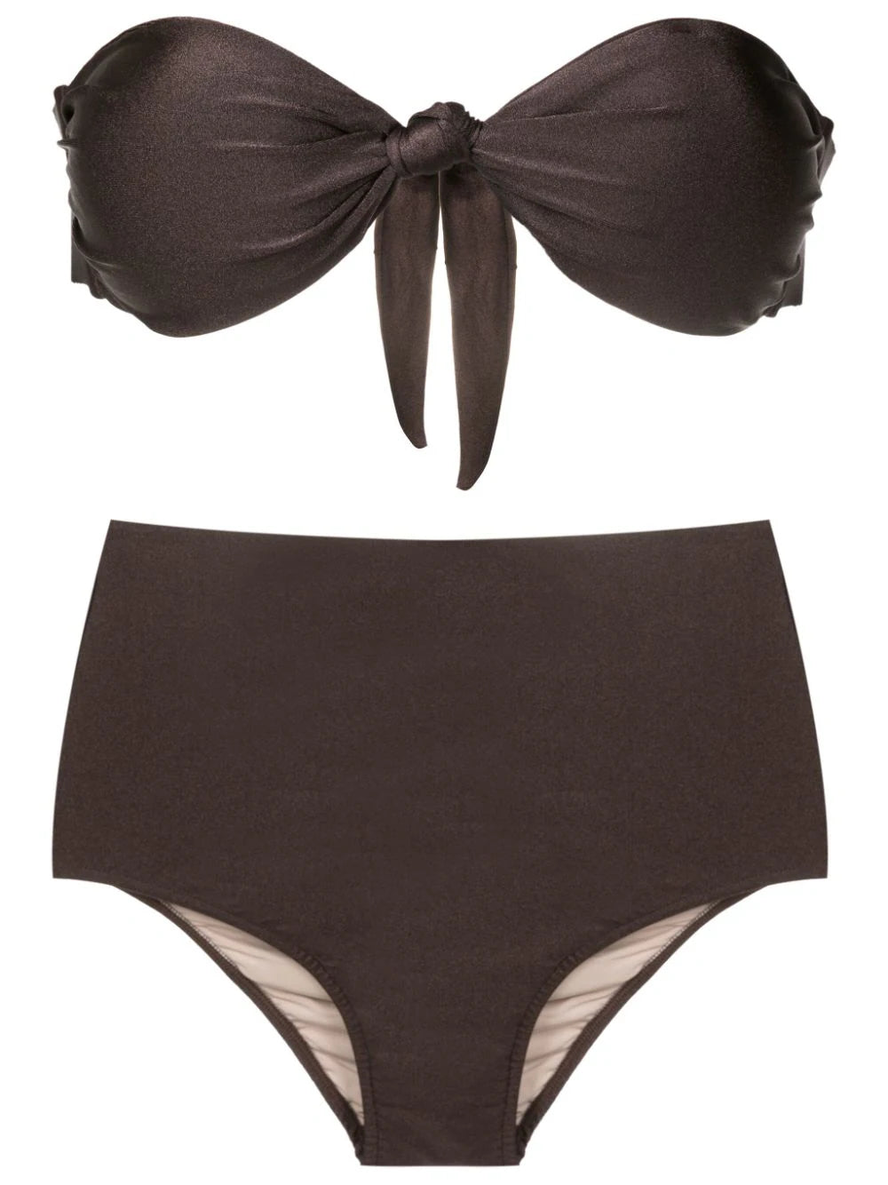 Timeless Coffee High-Waisted Strapless Bikini Product