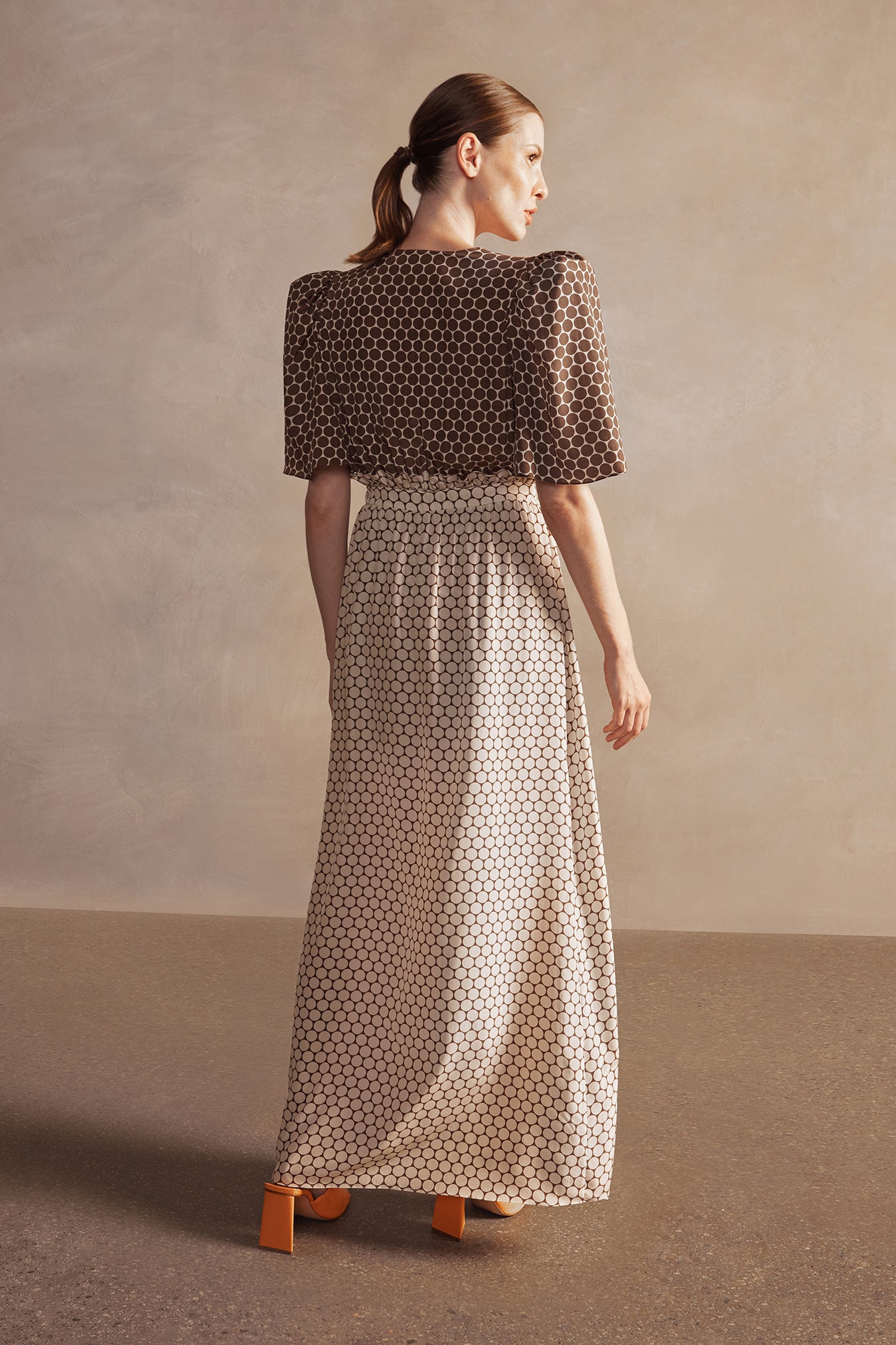 New Pois Front Slit Long Dress