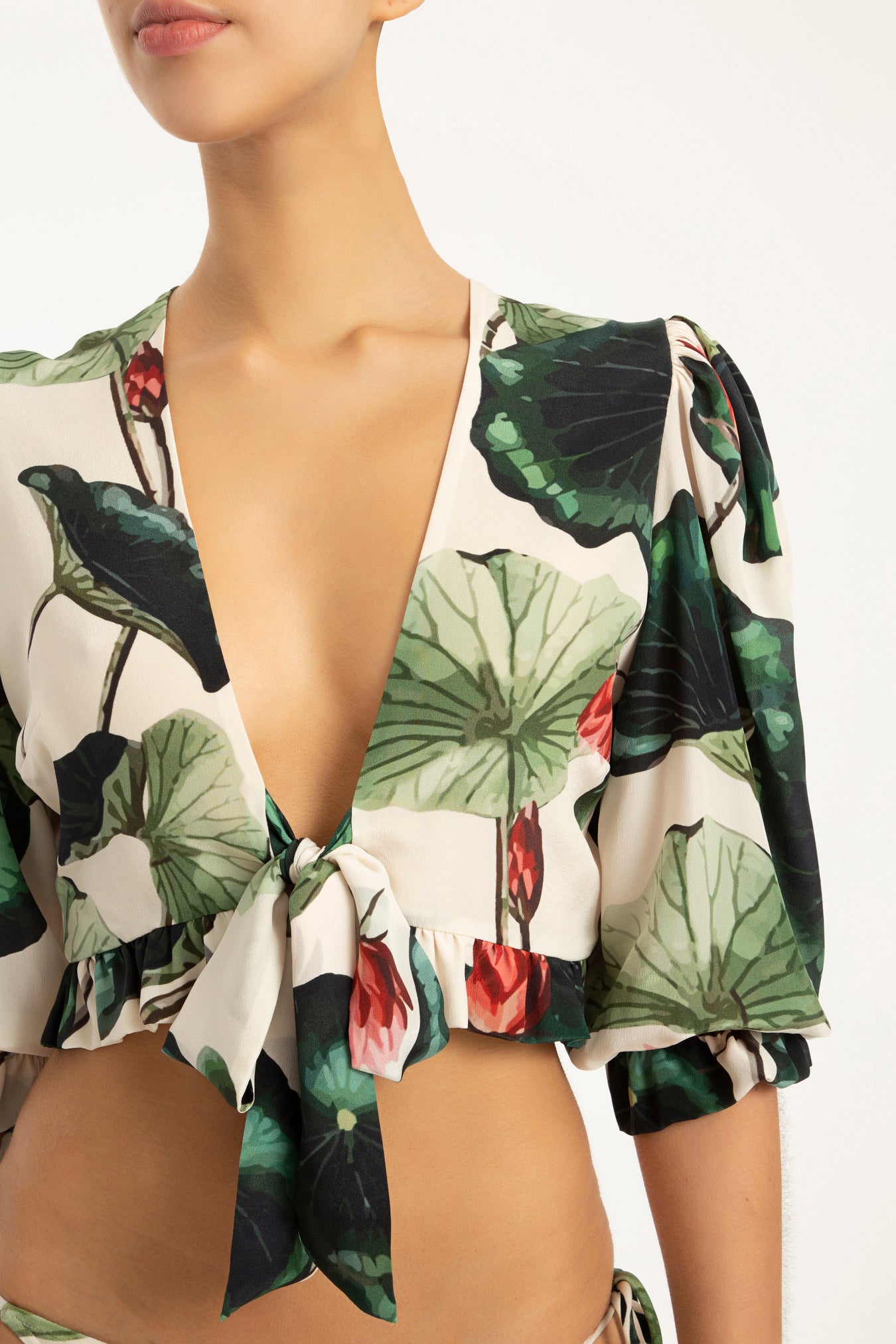 Victoria Regia Ruffled Blouse Detail