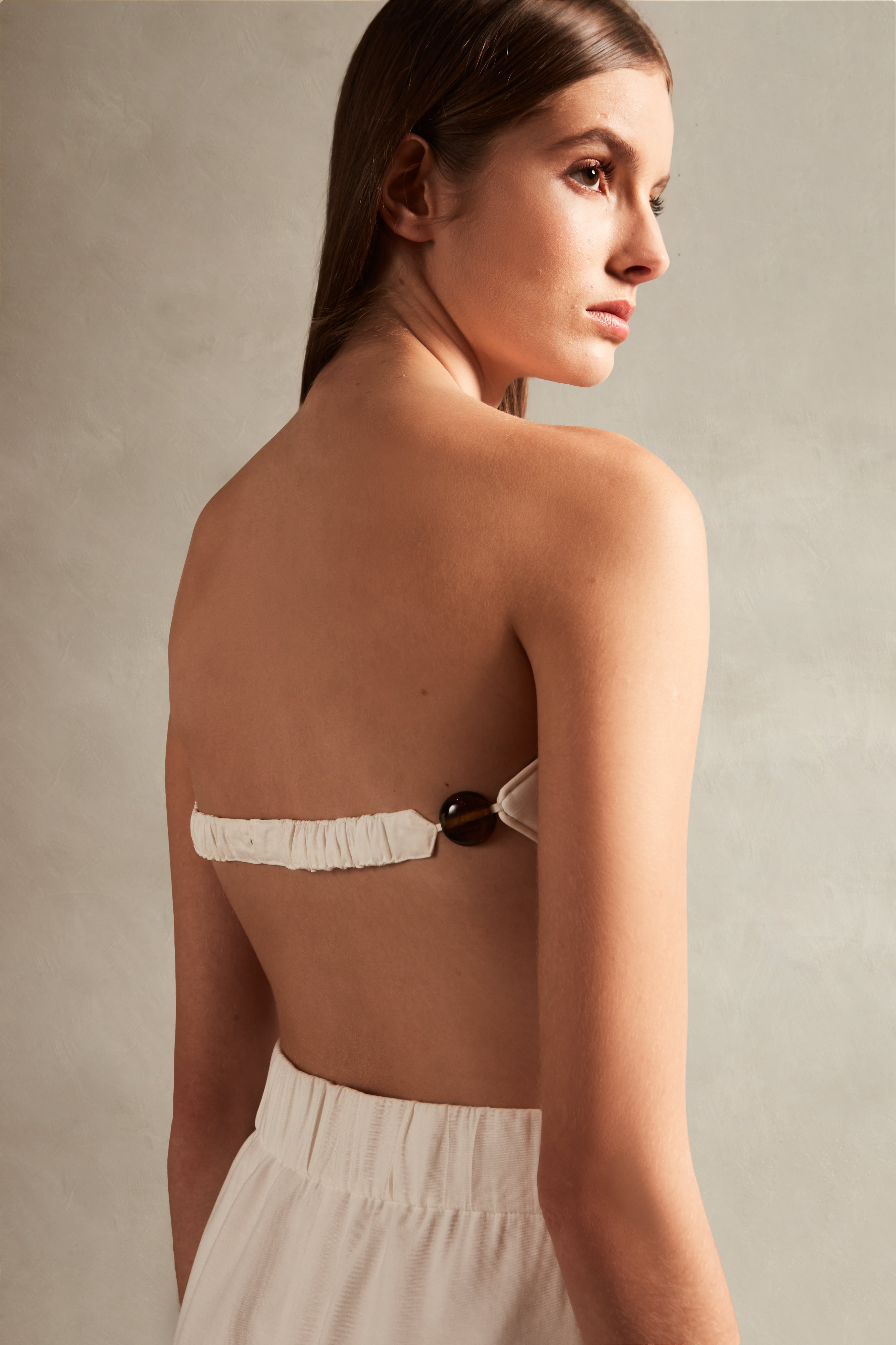 Vintage Orchid Solid Bandeau Top Back Detail