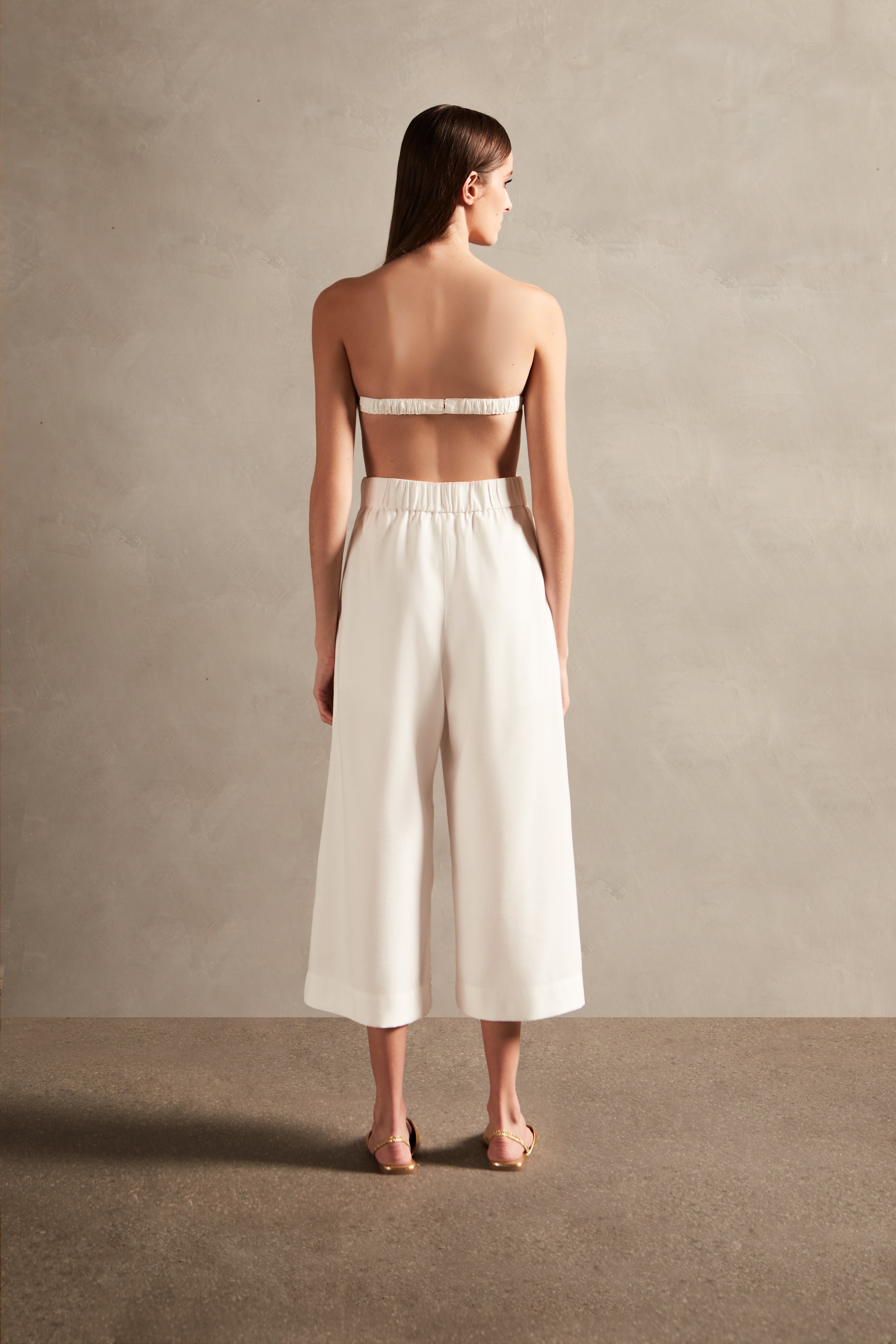 Vintage Orchid Solid Bandeau Top Back