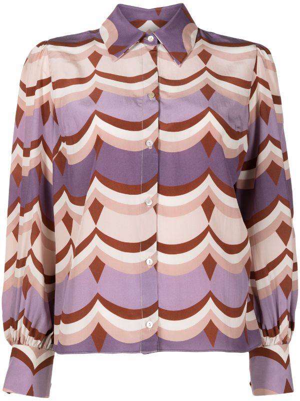 Vintage Waves Long-Sleeved Shirt Product