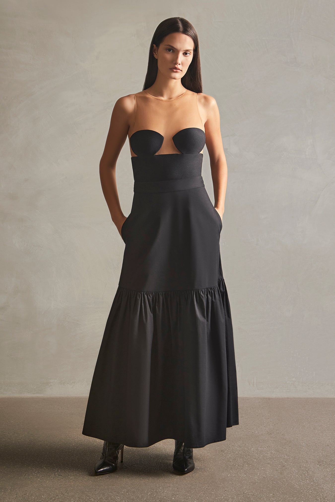 Hands Tulle Bodysuit