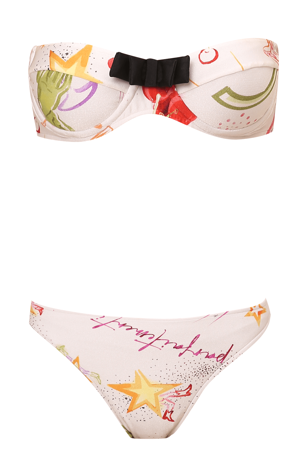 Fantasy High-Leg Strapless bikini with Bow