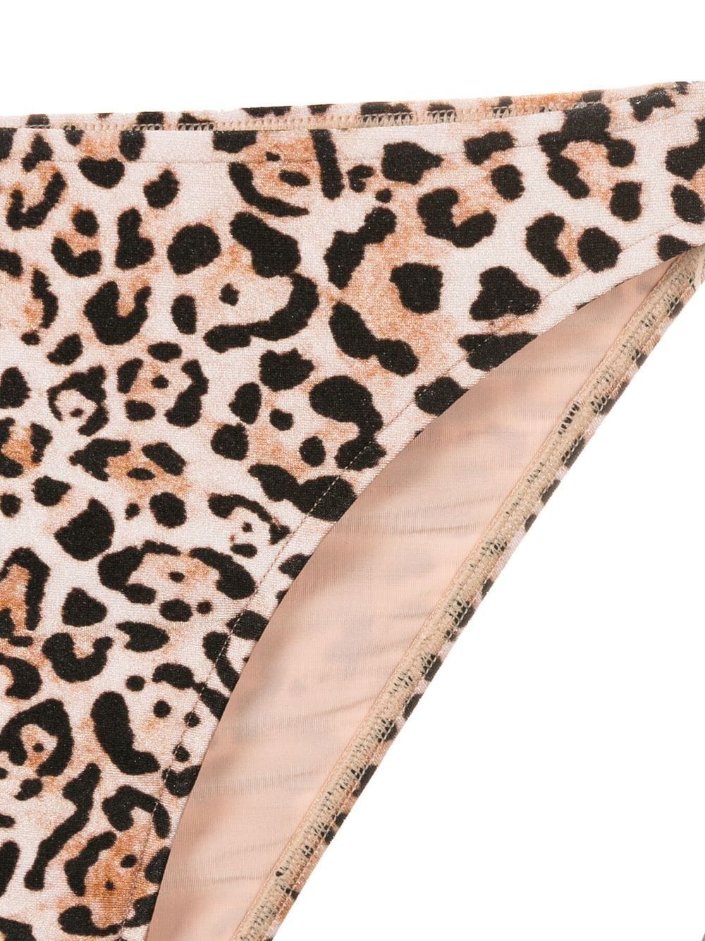 Leopard High-Leg Strapless Bikini
