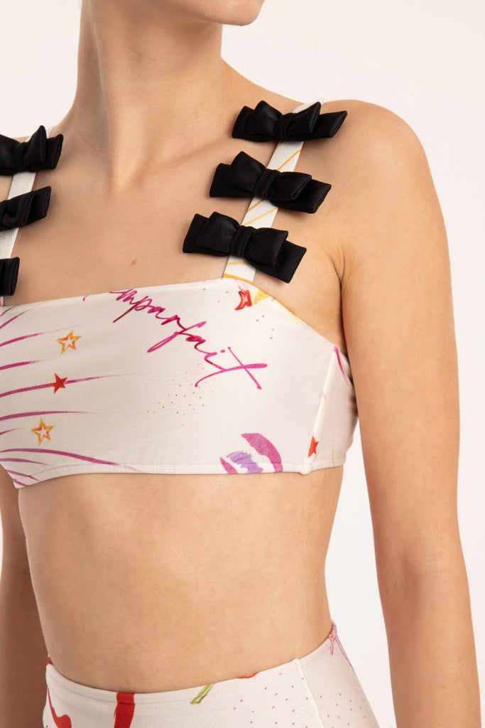 Fantasy High-Waisted Bikini with Bows