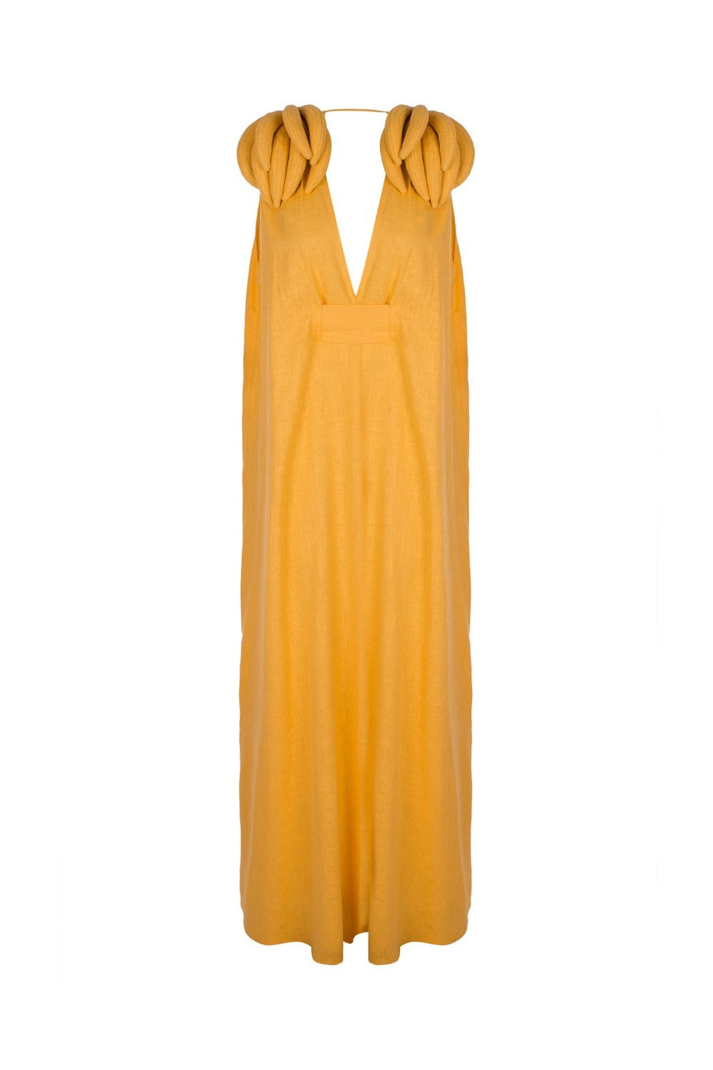 Banana Long Dress with Bananas Detail Product