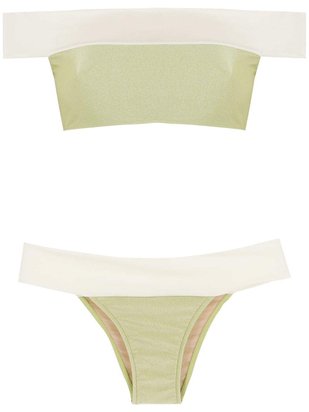 Bicolor Off-The-Shoulder Bikini Product