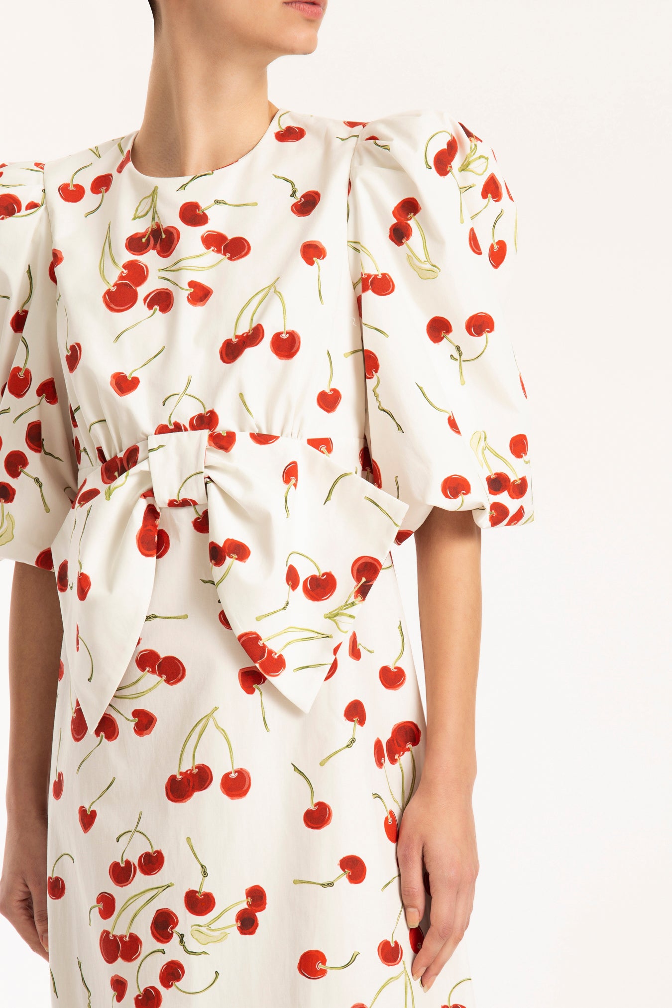 Cherry Bomb Long Dress Off White Detail