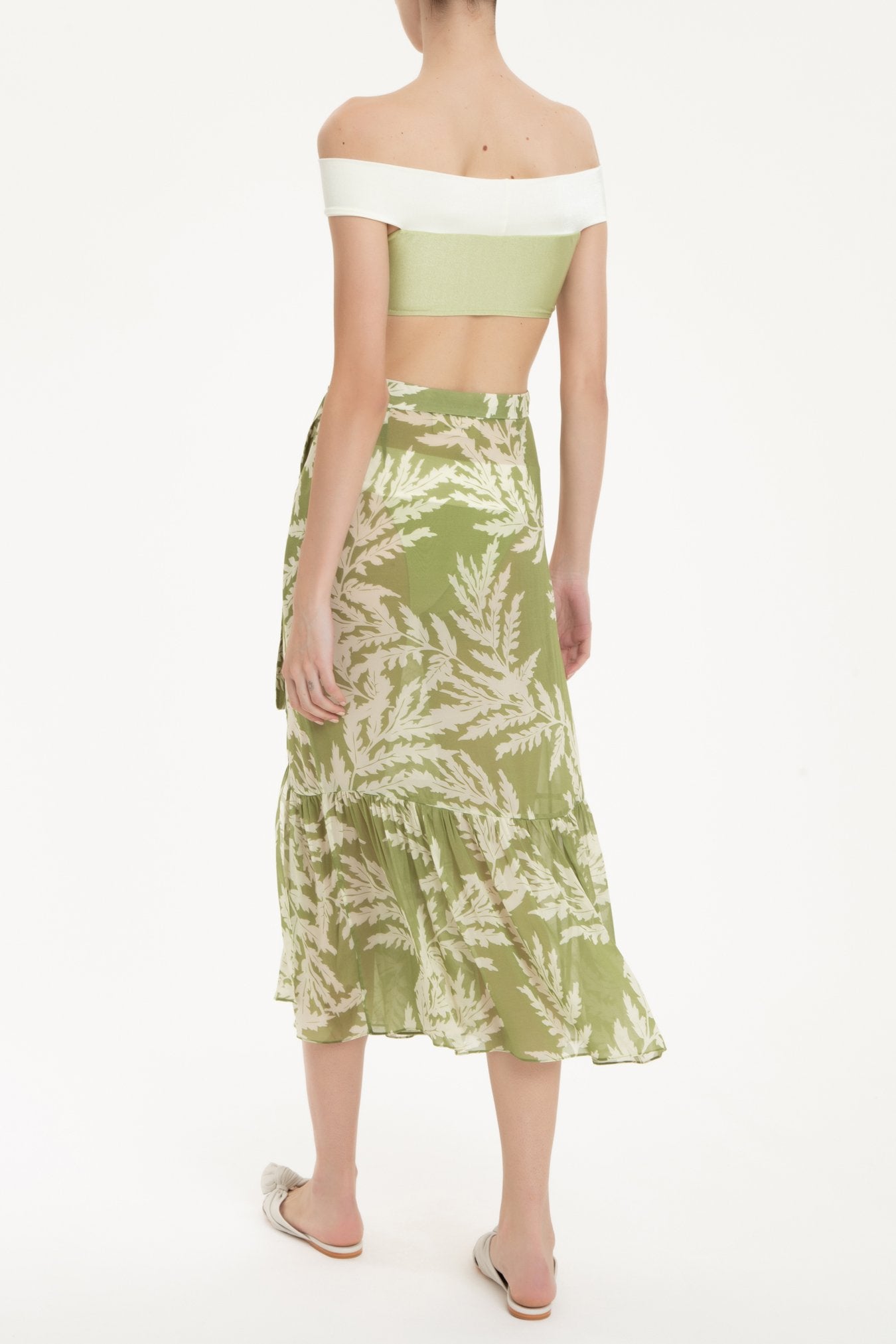 Classic Foliage Pareo Skirt Back