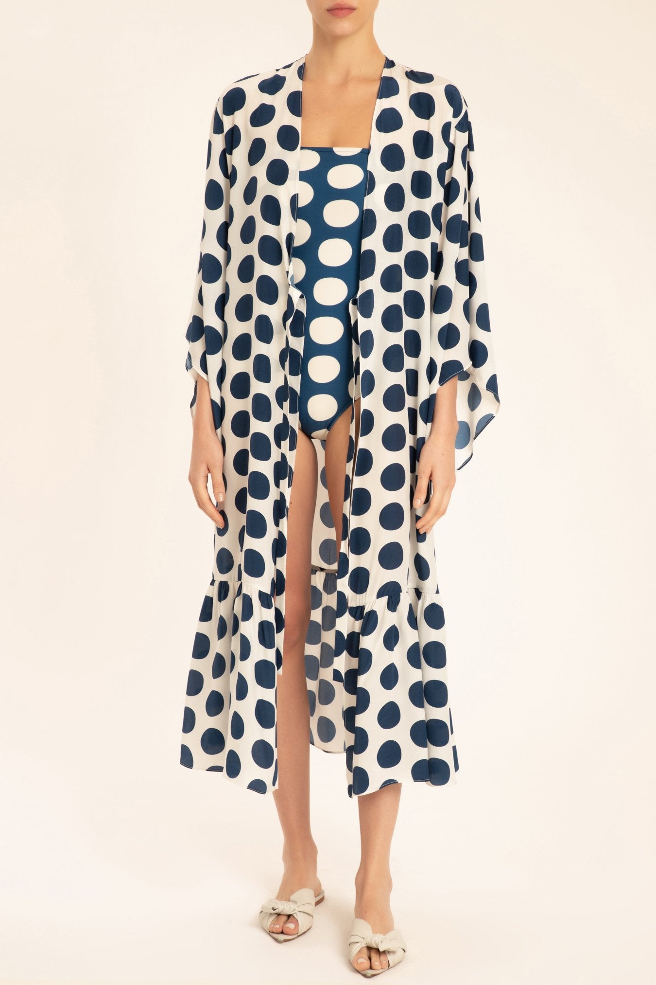 Pois Compose Midi Robe Front