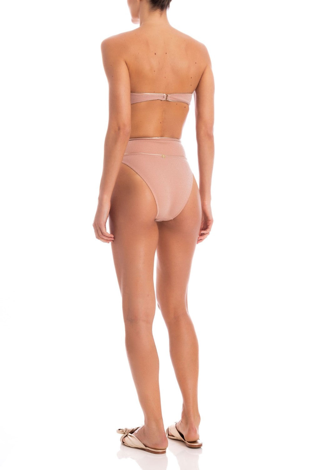 Martini Bandeau High Leg Bikini Back