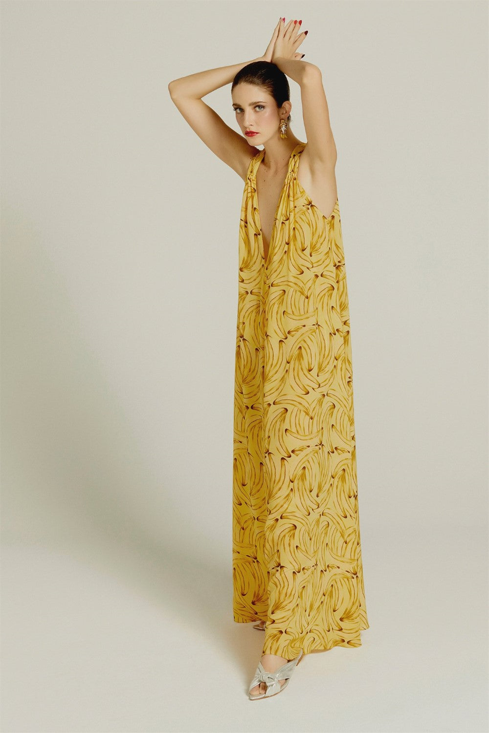 Muse Print Long Dress Front
