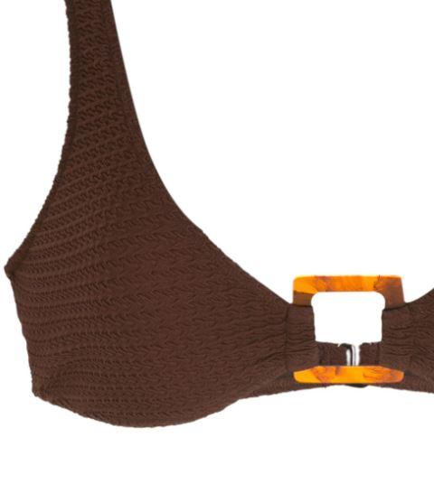 Seersucker Bikini With Hoop Top