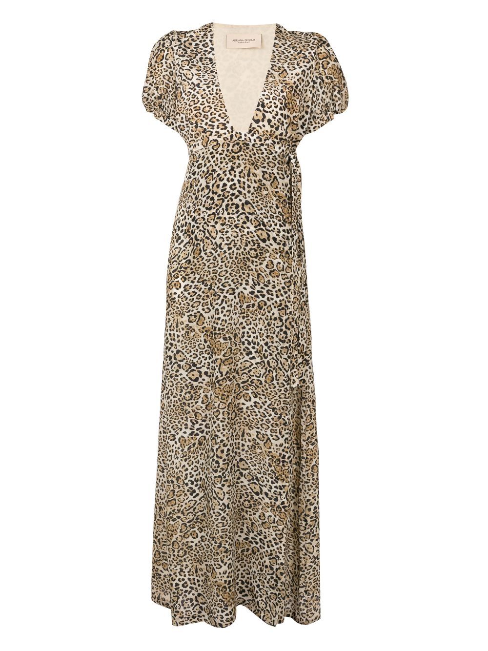 Leopard Long Dress With Knot