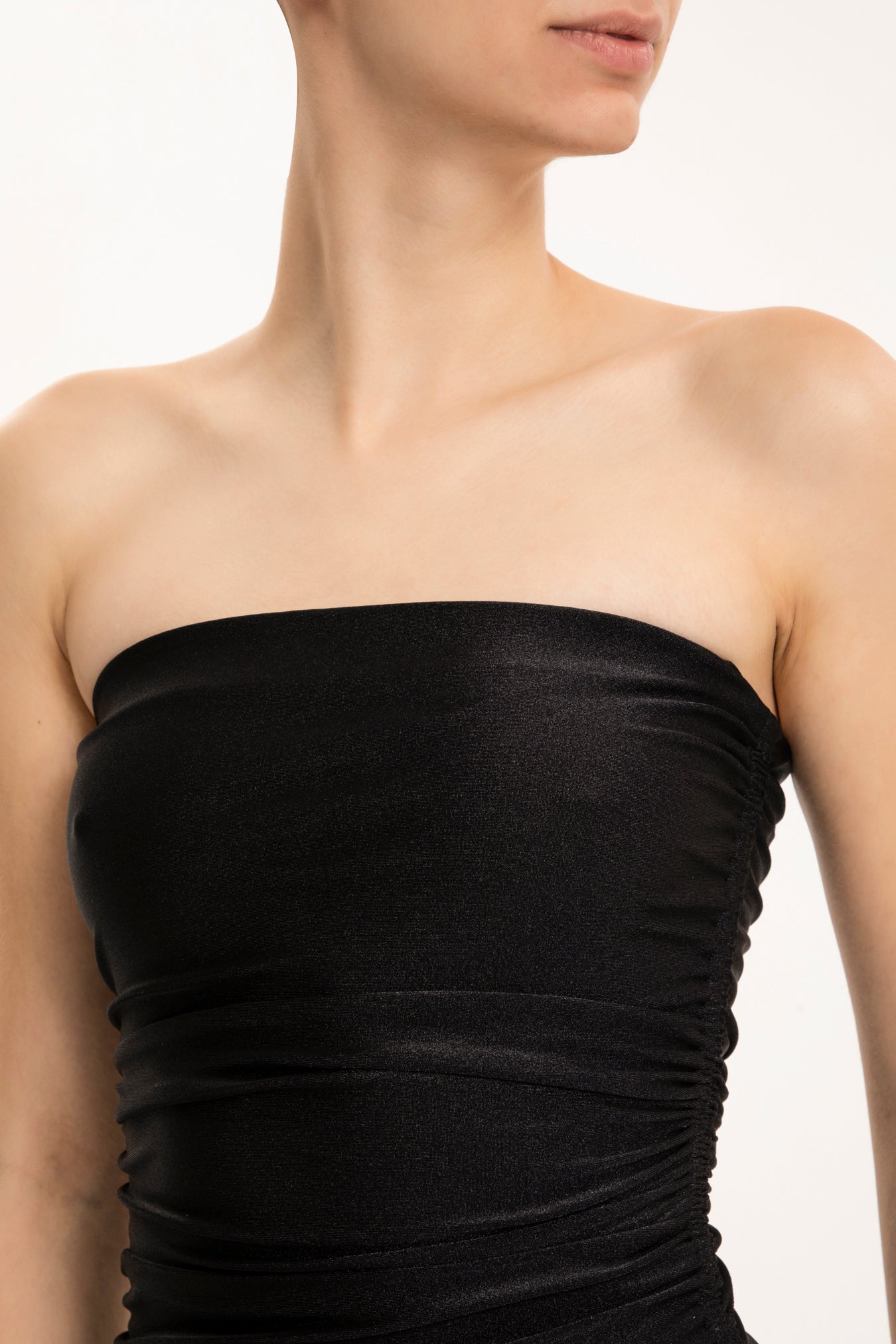 Hands Frilled Midi Dress