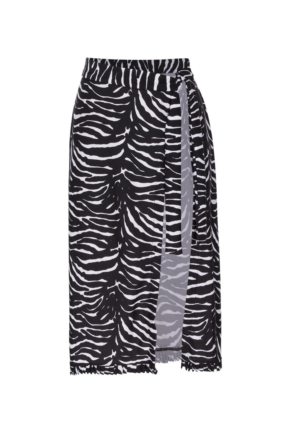 The classic wraparound skirt is made of stretch fabric and is a key piece for your summer wardrobe