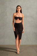 Timeless Ruched Midi Skirt