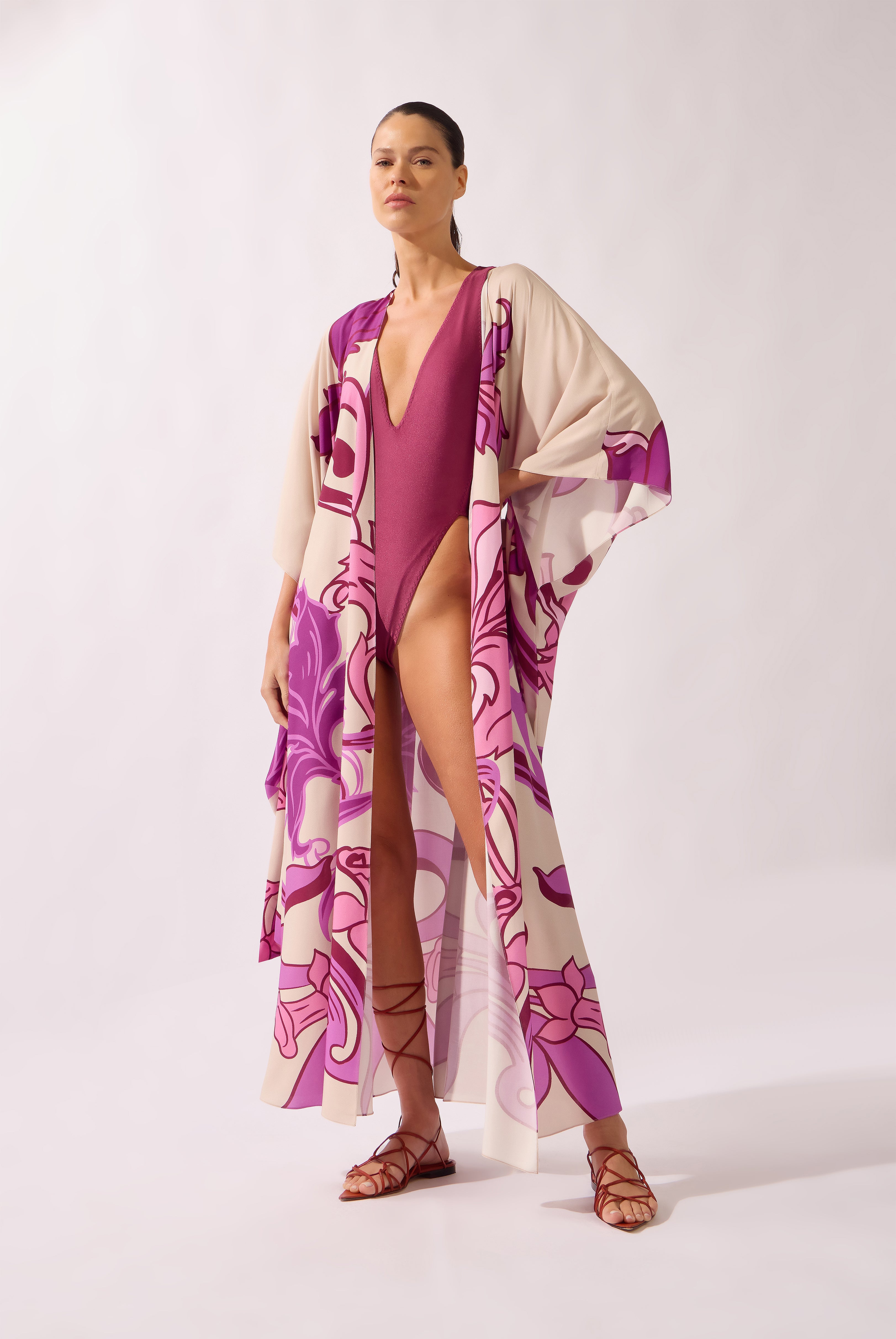 Alpine Flower Maxi Robe