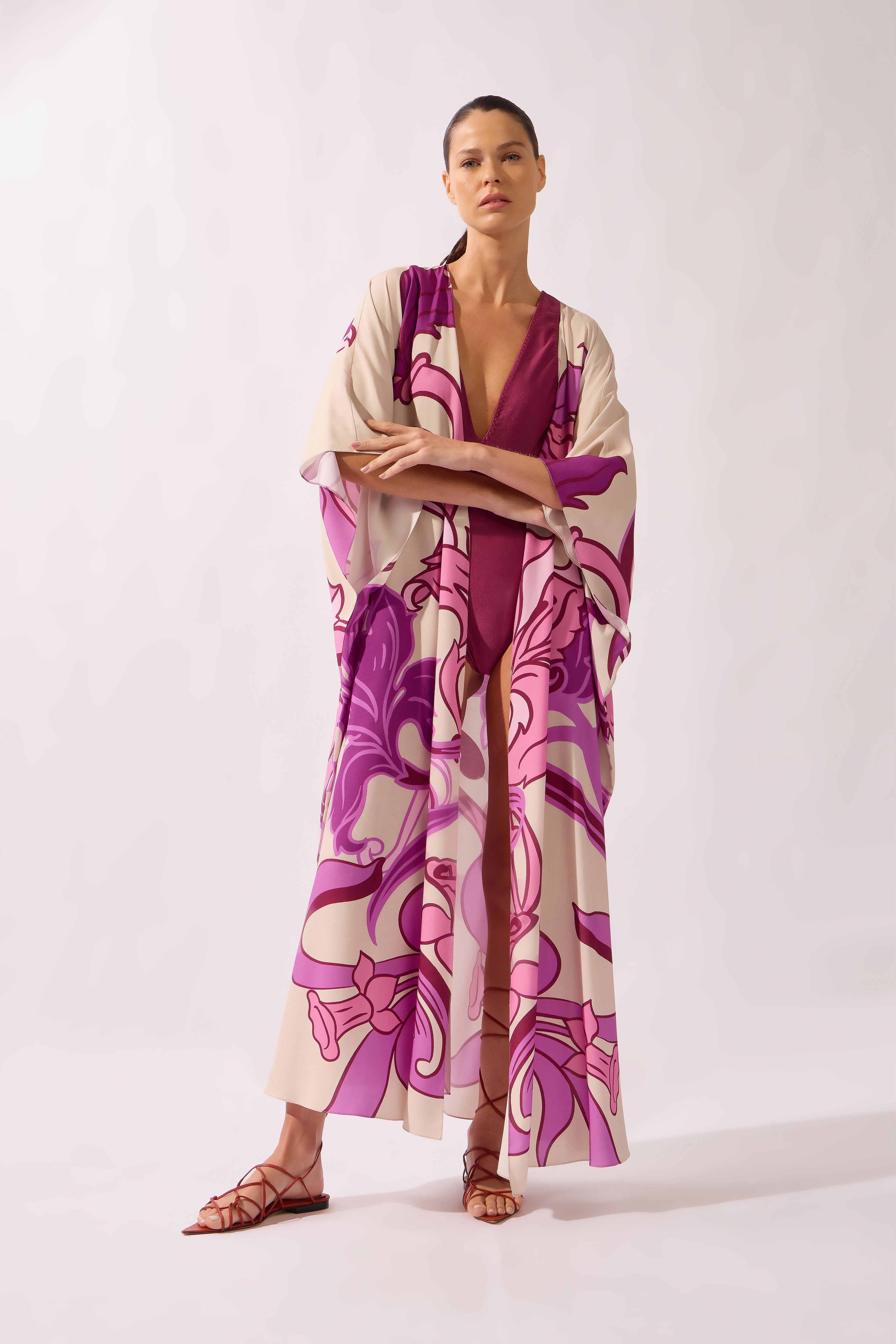 Alpine Flower Maxi Robe
