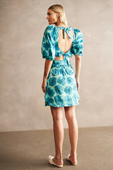Floral Classic Ruffled Short Skirt