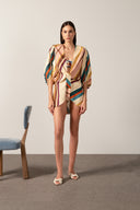 Organic Stripes Puff-Sleeved Shirt
