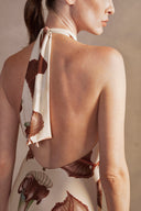 Arisaema Halterneck Swimsuit Back Close Up