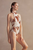 Arisaema Halterneck Swimsuit Front 2