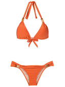 New Pois Solid Long Triangle Bikini