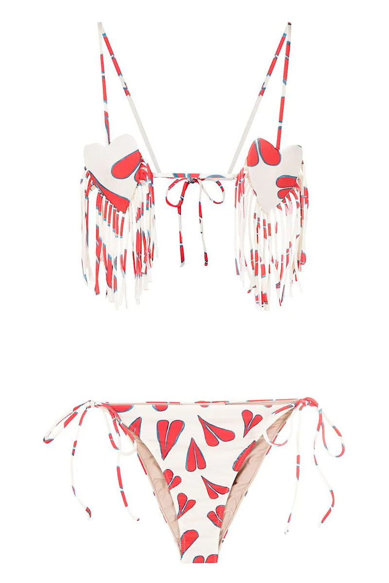 Hearts Fringe Nipple Bikini – Adriana Degreas International