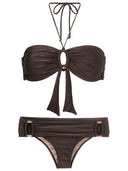 New Pois Solid Hoops Bikini