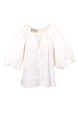 Effortless Chic Puff-Sleeved Blouse
