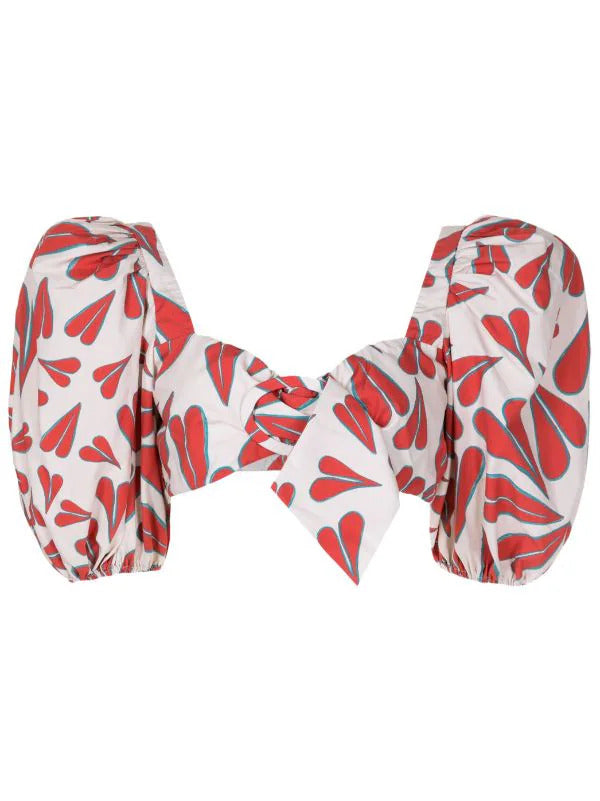 Hearts Cropped Blouse